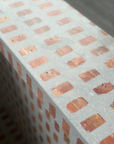 Red brick mosaic terrazzo used on indoor windowsills