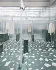 Handcrafted White Irregular Marble Flooring | ML-OT082 丨Mosaic Large Aggregate Terrazzo