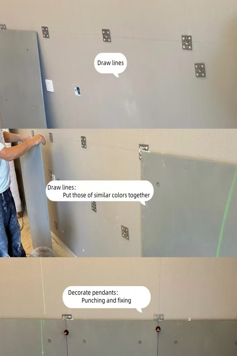What is the construction and installation process of decorative concrete slabs?