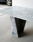 Italy Grey Natural Marble Classical Luxury Home Wea-Resistant And Pressure-Resistant Furniture Dining Table