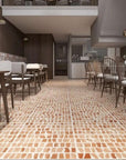 Red Brick Mosaic Terrazzo Floor Decorative Panel