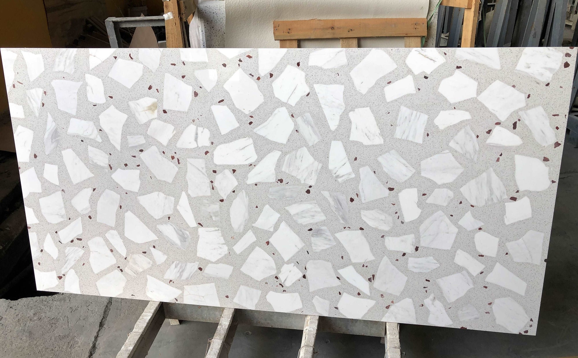 Mosaic Terrazzo Irregular Parquet Floor Decorative Panel