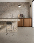 Luxurious terrazzo tiles with the look of stone, suitable for interior wall flooring