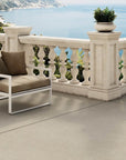 Matte  yellow stone terrazzo tiles for elegant terrace and balcony floors