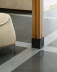 Natural stone finish terrazzo tiles for a timeless outdoor flooring design