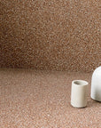 Orange terrazzo look tiles for sophisticated garden and patio areas