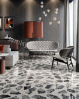 Luxury stone terrazzo tile glossy finishes suitable for interior spaces