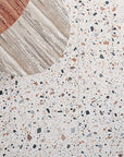 White Terrazzo Stone Look Tiles for Sophisticated Garden and Terrace Areas