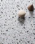 Textured White Stone Terrazzo Tiles for Sleek, Modern Outdoor Flooring