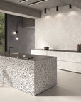 Exquisite stone terrazzo tiles with a polished finish for elegant interiors