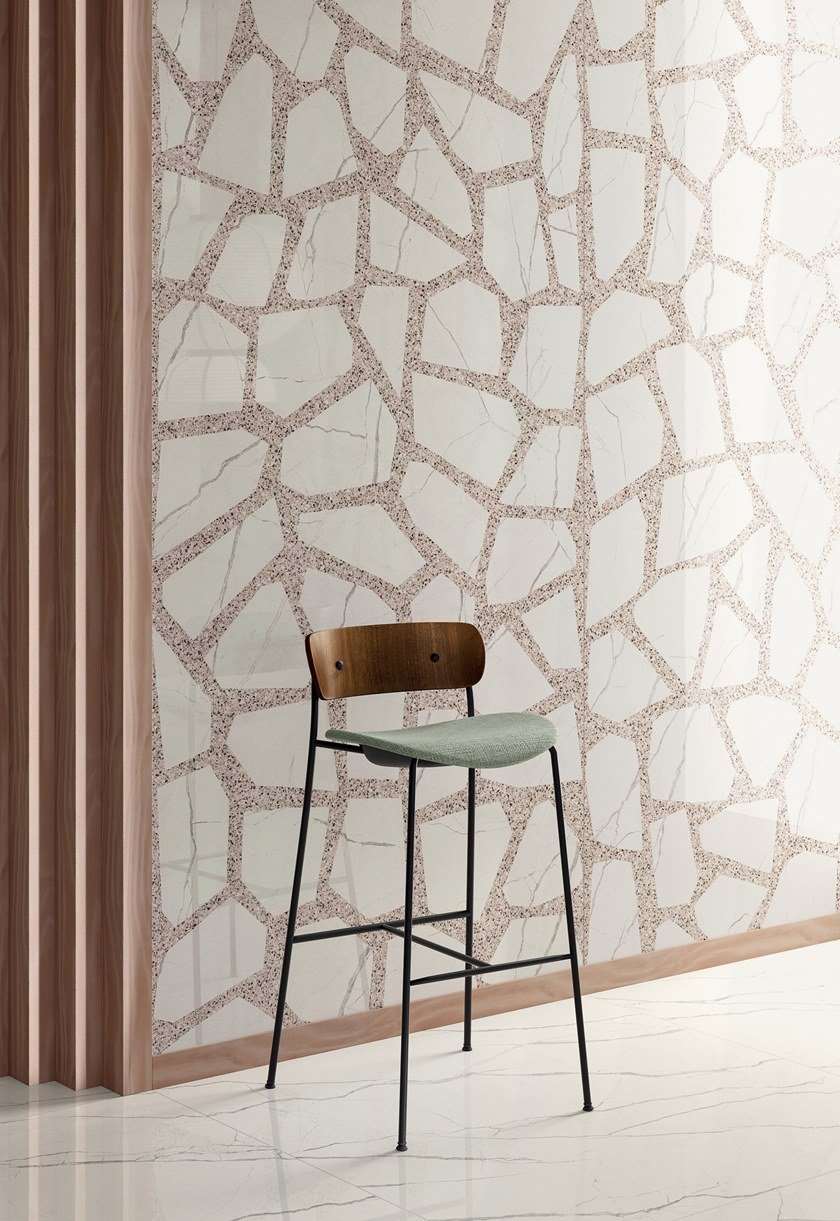 Large Particle Mosaic Terrazzo Decorative Panel