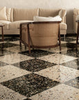 Quality stone terrazzo tiles for sophisticated corridor and balcony floors