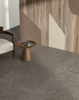 Grey terrazzo tiles with stone texture for an elegant terrace design