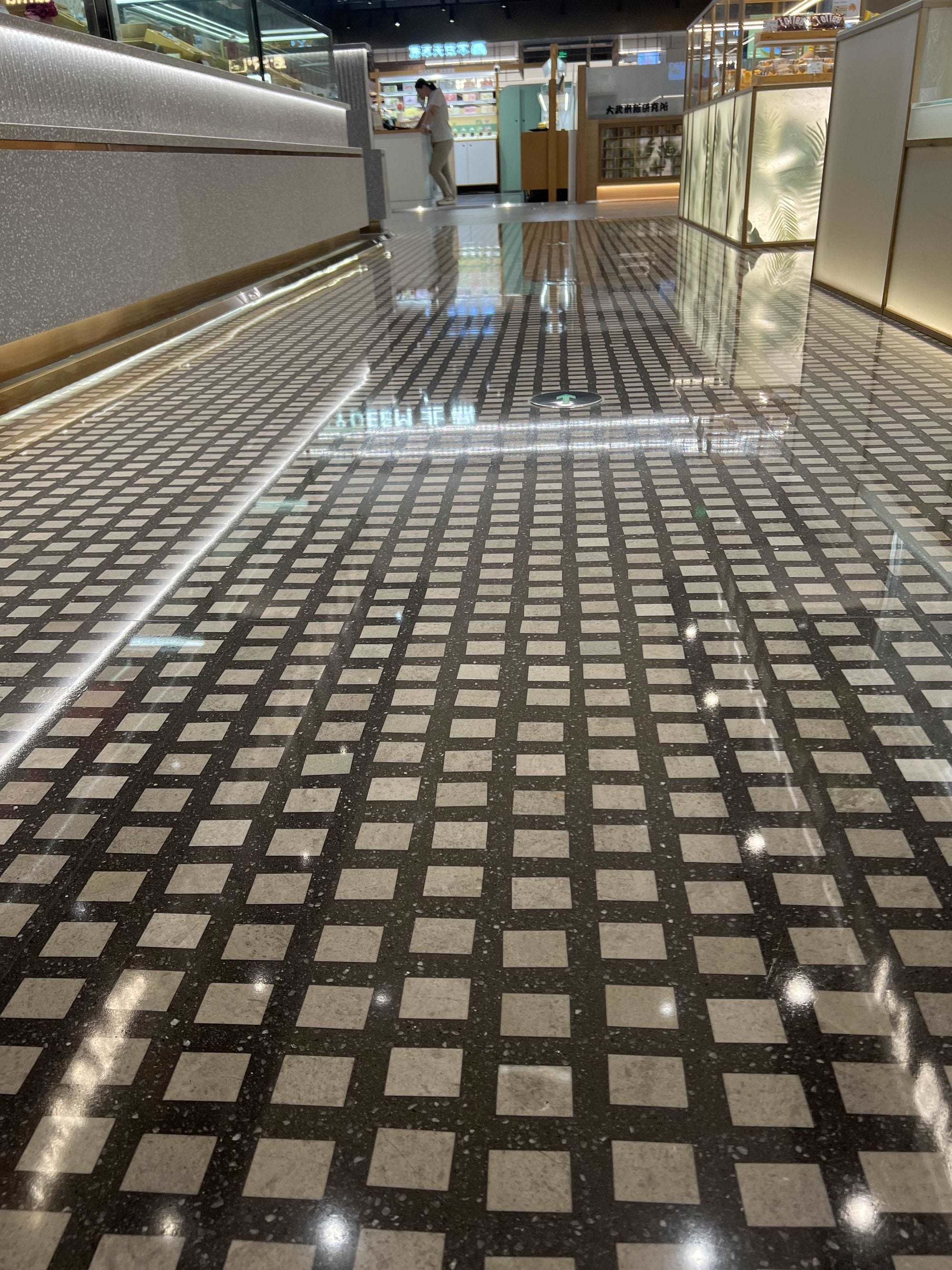 Regularly Arranged Combination Of Mosaic Terrazzo Floor Decorative Panels