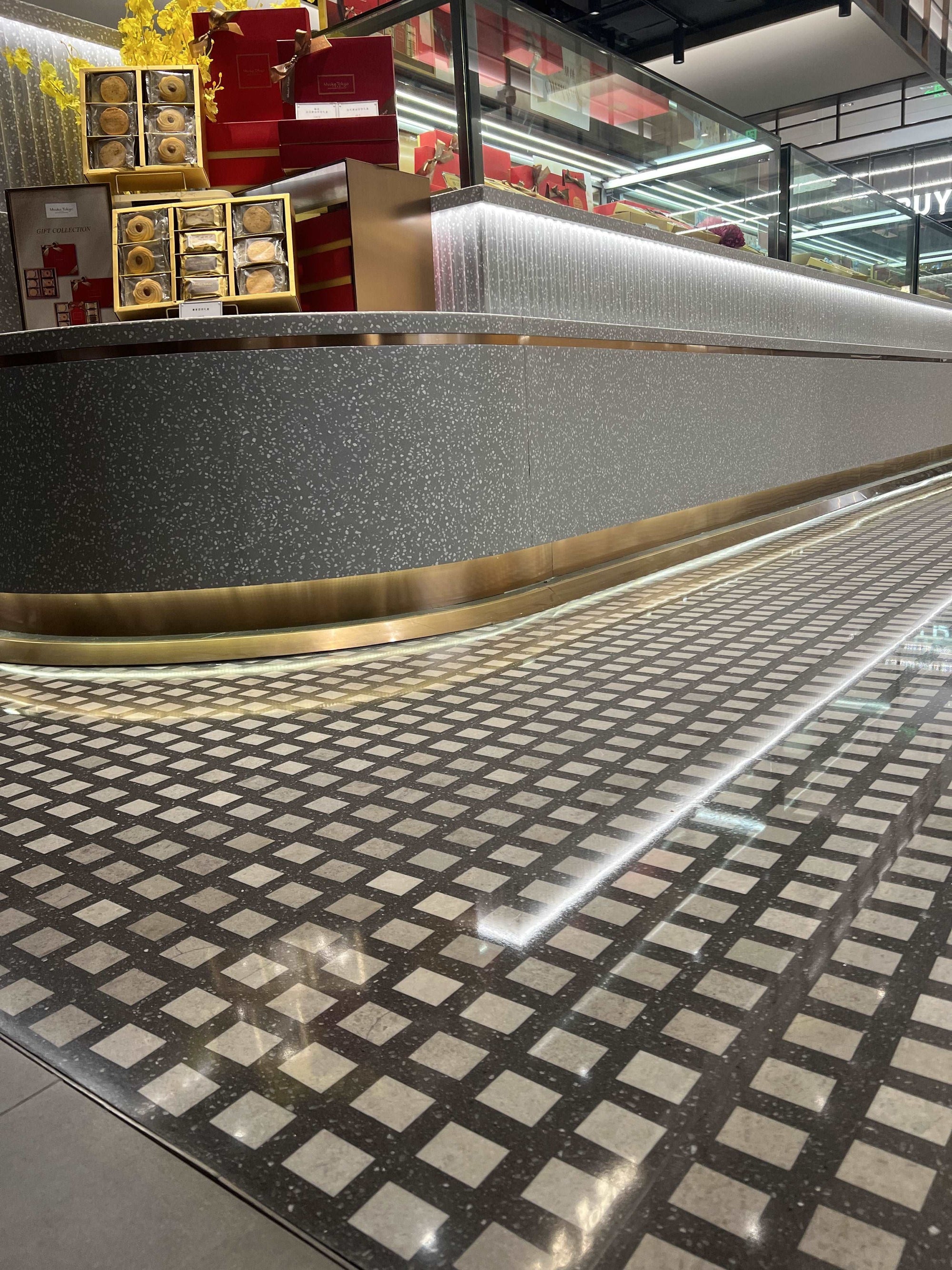 Regularly Arranged Combination Of Mosaic Terrazzo Floor Decorative Panels