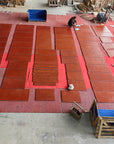 Exhibit Customized Shaped Red Concrete Wormhole Decorative Panels