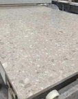 Natural Terrazzo Stone Floor Tile Rustic Grey Textured Finish for Interior and Exterior