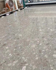 Natural Terrazzo Stone Floor Tile Rustic Grey Textured Finish for Interior and Exterior