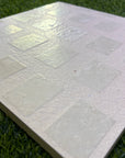 Light yellow matte mosaic terrazzo floor decorative panel non-slip and wear-resistant