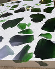 Crystal mosaic prefabricated panel manufacturers custom-produce green aggregate terrazzo wall and floor decorative panels