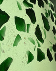 Crystal mosaic prefabricated panel manufacturers custom-produce green aggregate terrazzo wall and floor decorative panels