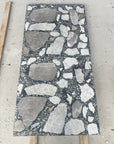 Ink landscape concrete mosaic decorative panel full body aggregate terrazzo panel