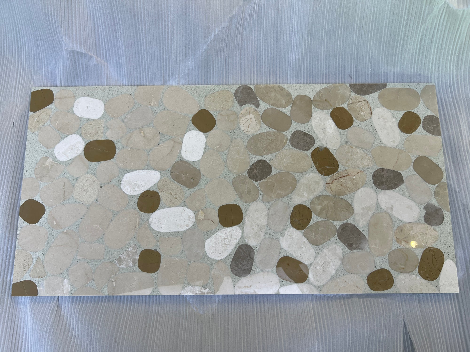 New marble mosaic terrazzo slab ultra-thin full-body aggregate manufacturer custom production