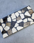 Natural marble aggregate concrete mosaic decorative panel manufacturer custom production