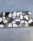 Natural marble aggregate concrete mosaic decorative panel manufacturer custom production