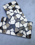 Natural marble aggregate concrete mosaic decorative panel manufacturer custom production