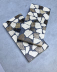 Natural marble aggregate concrete mosaic decorative panel manufacturer custom production