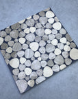 Natural marble triangle mosaic concrete mosaic decorative panel