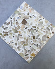 Natural jade mosaic concrete decorative panel translucent terrazzo panel