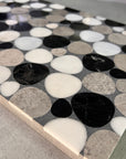 Natural marble aggregate mosaic concrete mosaic floor decorative panel