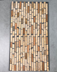 Natural marble concrete decorative panel stripe full body aggregate terrazzo panel manufacturer custom production