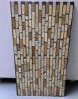 Natural marble concrete decorative panel stripe full body aggregate terrazzo panel manufacturer custom production