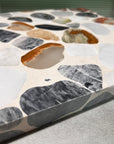 Mosaic decorative concrete precast panel natural marble aggregate terrazzo wall floor decorative panel