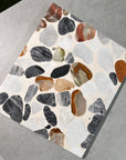 Mosaic decorative concrete precast panel natural marble aggregate terrazzo wall floor decorative panel