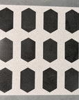 Black and white mosaic terrazzo regular hexagonal aggregate concrete decoration factory custom production