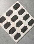 Black and white mosaic terrazzo regular hexagonal aggregate concrete decoration factory custom production