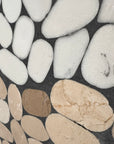 Natural marble mosaic terrazzo slab two-color full-body aggregate decorative concrete panel