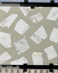 Irregular natural marble aggregate mosaic light green terrazzo floor decorative panel