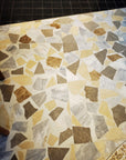 Cream yellow large aggregate mosaic terrazzo brand restaurant floor decorative panel