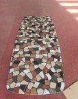 Marble floor and countertop decoration ice crack mosaic terrazzo slab