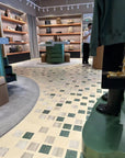 Indoor shopping mall floor decoration natural marble aggregate mosaic terrazzo slab