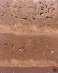 Simple and fine red travertine natural texture wall decorative panel