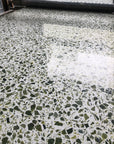 Elegant terrazzo floor tiles with the look and feel of natural stone