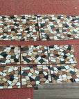 Marble floor and countertop decoration ice crack mosaic terrazzo slab