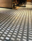 Brand restaurant rules off-white natural marble mosaic terrazzo floor decorative panel