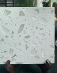 Man-made terrazzo with white glass added，Create stylish interior wall panels